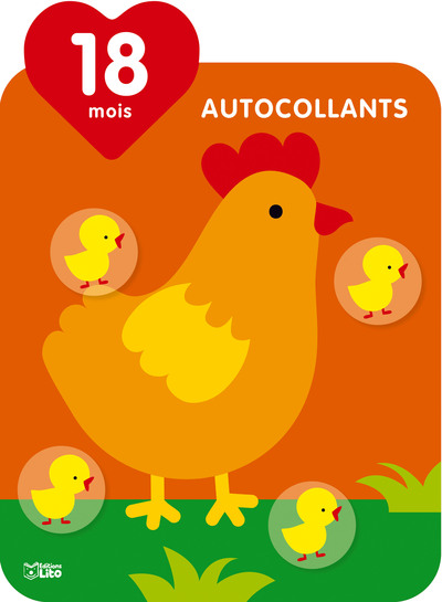 AUTOCOLLANTS QUI FONT GRANDIR POULE POUSSINS 18 MOIS