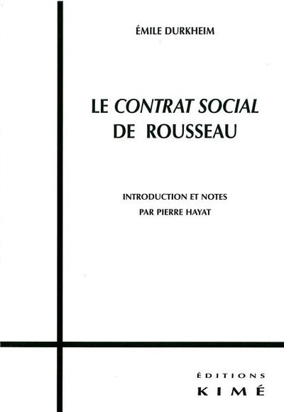 CONTRAT SOCIAL DE ROUSSEAU (LE)-