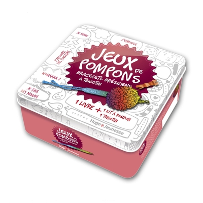 BOITE A JEUX DE POMPONS  BRACELETS BRESILIENS & TRICOTINS