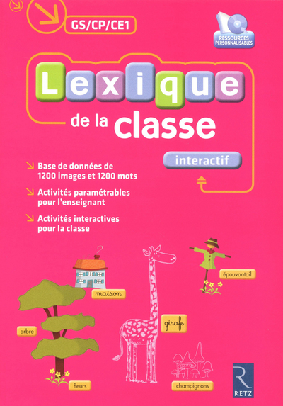LEXIQUE DE LA CLASSE INTERACTIF GS/CP/CE1