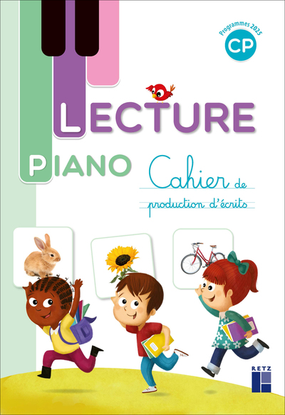 LECTURE PIANO - CAHIER DE PRODUCTION D´ECRITS CP - PROGRAMMES 2025