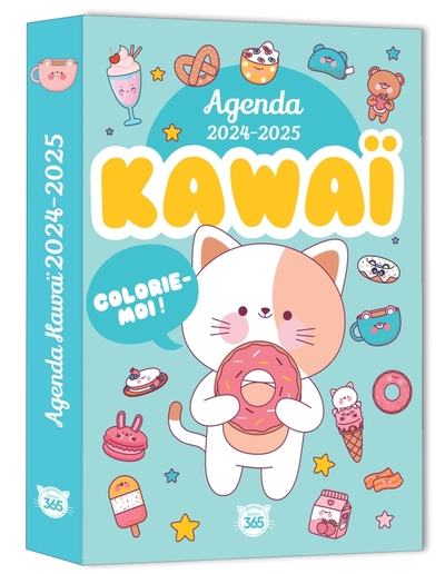 MON AGENDA SCOLAIRE 2024-2025 KAWAI COLORIE MOI