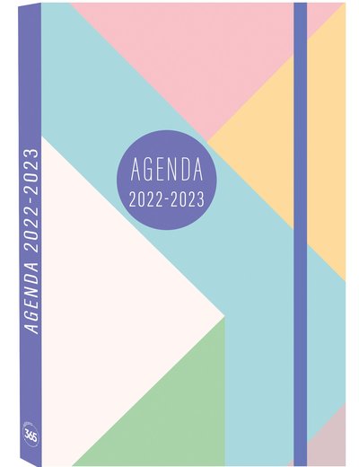 AGENDA DE MON ANNEE SEPT. 2022- DEC. 2023 - TENDANCE PASTEL, RELIE