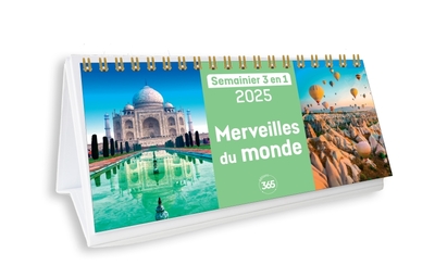 CALENDRIER SEMAINIER 2025 MERVEILLES DU MONDE