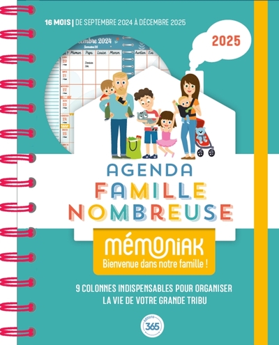 AGENDA FAMILLE NOMBREUSE MEMONIAK, SEPT. 2024- DEC. 2025