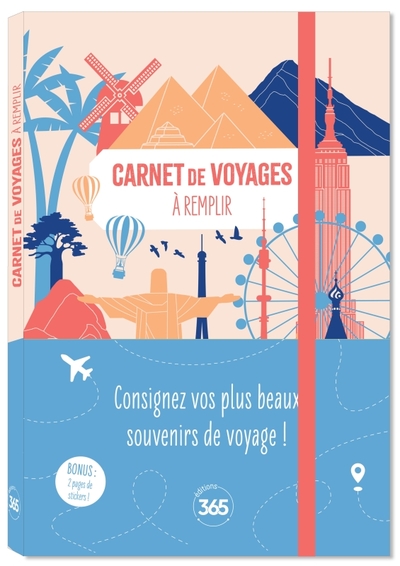 CARNET DE VOYAGES A REMPLIR, JOURNAL DE BORD POUR VOYAGEURS