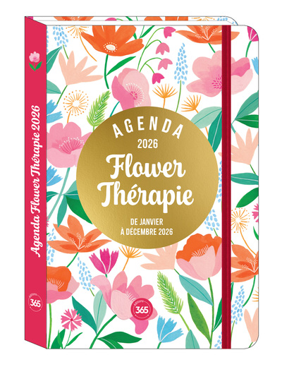 AGENDA FLOWER THERAPIE POCKET, JANV.-DEC. 2026, 12 MOIS