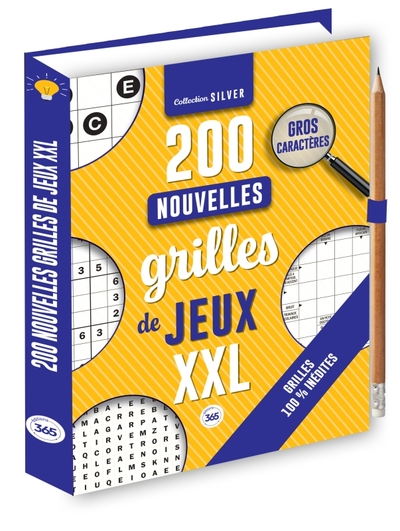 200 NOUVELLES GRILLES DE JEUX XXL POUR LES SENIORS - CRAYON OFFERT