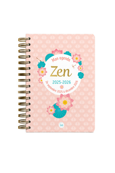 MON AGENDA ZEN 2025-2026, 16 MOIS GRAND FORMAT