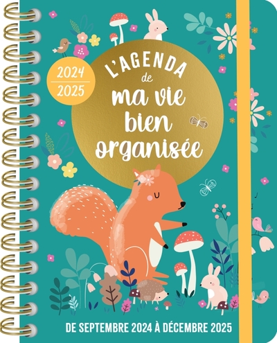 AGENDA DE MA VIE BIEN ORGANISEE SEPT. 2024- DEC. 2025 16 MOIS GRAND FORMAT