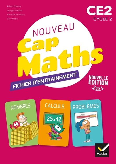 CAP MATHS CE2 - ED. 2021 - FICHIER ENTRAINEMENT + CAHIER GEOMETRIE + LIVRET