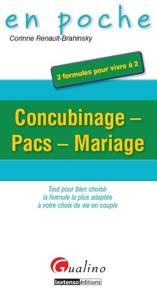 CONCUBINAGEPACS MARIAGE