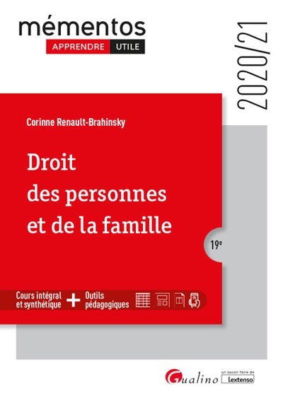 DROIT DES PERSONNES ET DE LA FAMILLE
