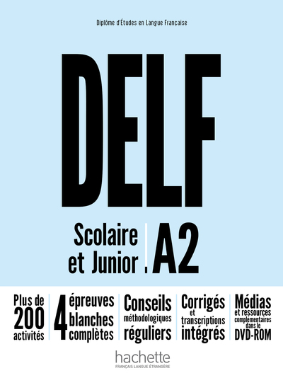 DELF A2 SCOLAIRE ET JUNIOR + DVD-ROM (AUDIO + VIDEO) - NOUVELLE EDITION