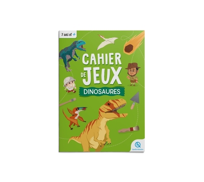 CAHIER DE JEUX - DINOSAURES - APPRENDRE L´HISTOIRE EN S´AMUSANT