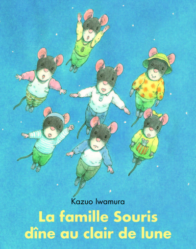 FAMILLE SOURIS DINE AU CLAIR DE LUNE - LUTIN