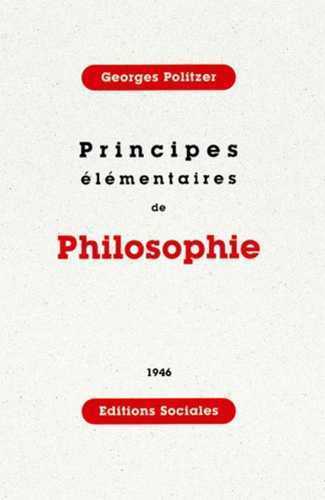 PRINCIPES ELEMENTAIRES DE PHILOSOPHIE