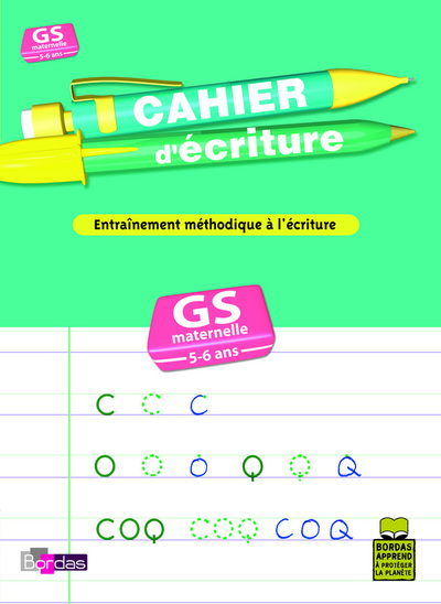 CAHIER D´ECRITURE GRANDE SECTION - ENTRAINEMENT METHODIQUE A L´ECRITURE