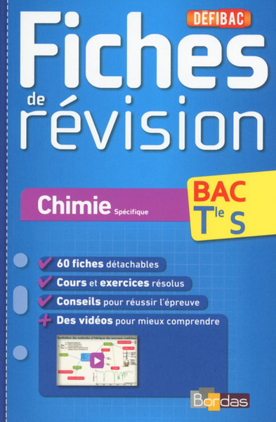 DEFIBAC FICHES DE REVISION CHIMIE SPECIFIQUE BAC TLE S
