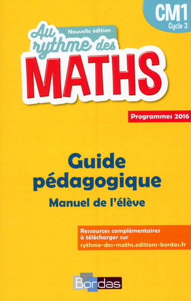 AU RYTHME DES MATHS CM1 2017 LIVRE DU MAITRE DU MANUEL