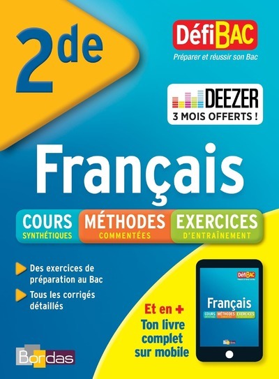 DEFIBAC COURS METHODES EXERCICES FRANCAIS 2DE