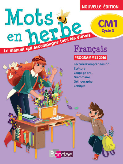 MOTS EN HERBE FRANCAIS CM1 2017 MANUEL DE L´ELEVE