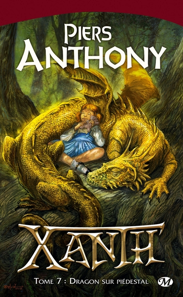 XANTH T7 DRAGON SUR PIEDESTAL