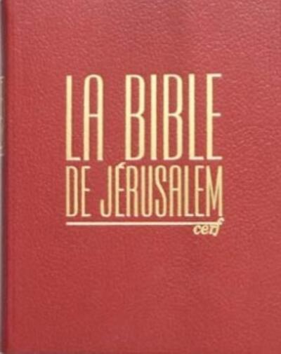 BIBLE DE JERUSALEM MAJOR CUIR BORDEAUX