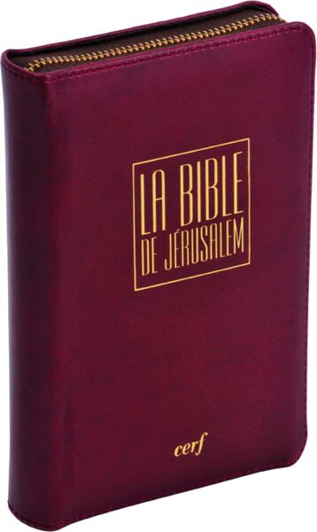 BIBLE DE JERUSALEM POCHE LUXE TRANCHE OR ET RELIEURE