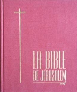 BIBLE DE JERUSALEM GROS CARACTERES TOILE ROUGE
