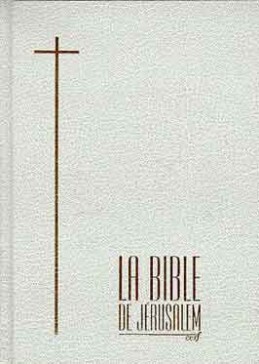 BIBLE DE JERUSALEM COMPACTE SKIVERTEX BLANC ET OR