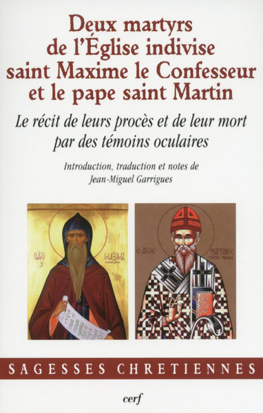DEUX MARTYRS DE L EGLISE INDIVISE SAINT MAXIME LE CONFESSEUR ET LE PAPE SAINT MART