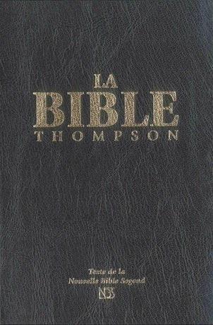 BIBLE THOMPSON TEXTE NBS RIGIDE NOIR ONGLETS