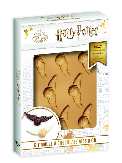 HARRY POTTER - KIT DE PATISSERIE ET MOULES - FABRIQUE TON VIF D´OR EN CHOCOLAT !