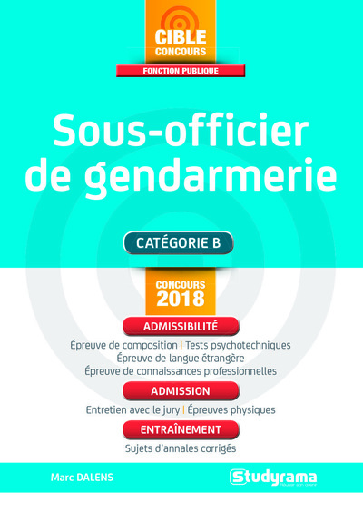 SOUS - OFFICIER DE GENDARMERIE CONCOURS 2018