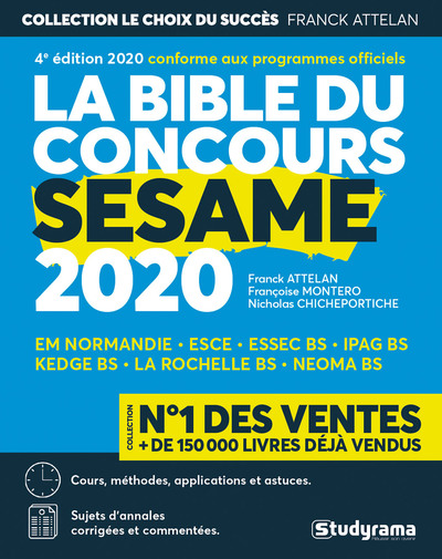 BIBLE DU CONCOURS SESAME 2020