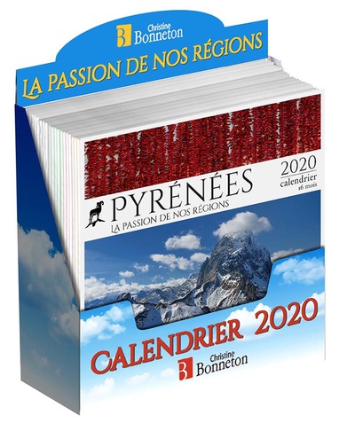 DISPLAY 24 CALENDRIERS PYRENEES 2020 PLEIN