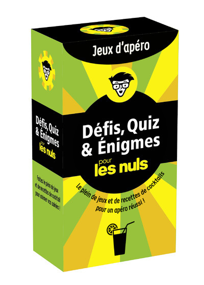 BOITE JEUX D´APERO - DEFIS, QUIZ ET ENIGMES POUR LES NULS