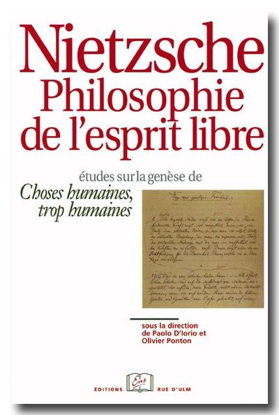 NIETZSCHE.LA PHILO.DE L´ESPRIT LIBRE