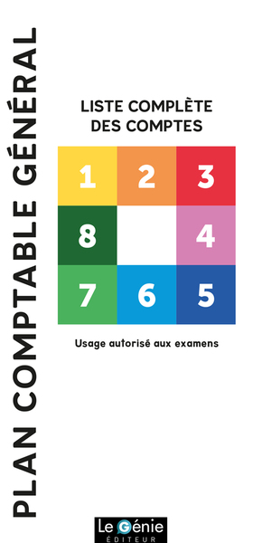 PLAN COMPTABLE GENERAL / LISTE COMPLETE DES COMPTES