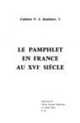 PAMPHLET EN FRANCE AU XVIEME SIECLE