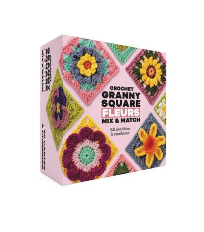 CROCHET GRANNY SQUARE FLEURS MIXETMATCH - 50 MODELES A COMBINER