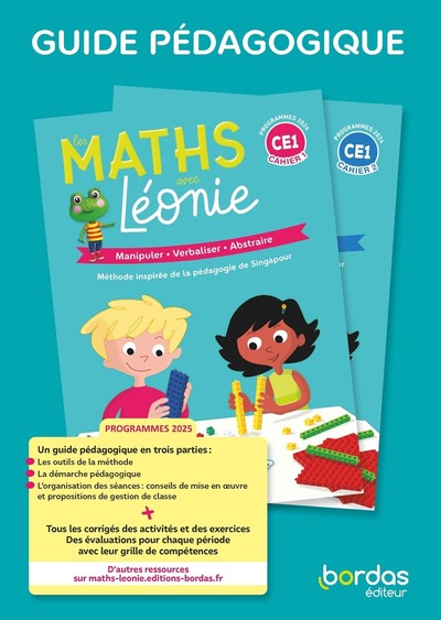 MATHS AVEC LEONIE - CE1 - 2025 - GUIDE PEDAGOGIQUE
