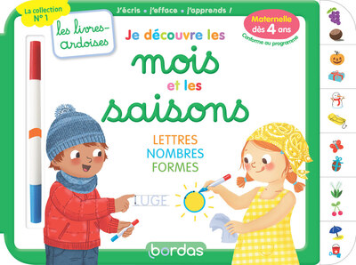 LES LIVRES-ARDOISES - JE DECOUVRE LES MOIS ET LES SAISONS
