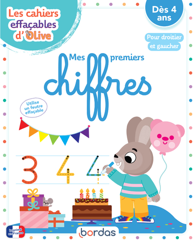 CAHIERS EFFACABLES D´OLIVE - MES PREMIERS CHIFFRES