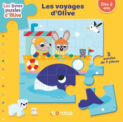 LIVRES-PUZZLES OLIVE - LES VOYAGES D´OLIVE