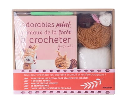 ADORABLES MINI ANIMAUX DE LA FORET A CROCHETER - COFFRET