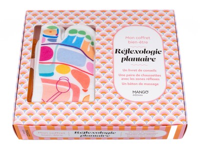 MON COFFRET BIEN-ETRE - REFLEXOLOGIE PLANTAIRE - UN LIVRET DE CONSEILS - UNE PAIRE DE CHAUSSETTES AV