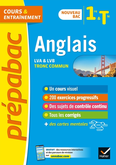 ANGLAIS 1RE/TLE (TRONC COMMUN) - PREPABAC COURS & ENTRAINEMENT - NOUVEAU BAC 2020-2021