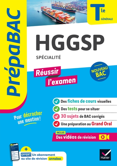 HGGSP TLE GENERALE (SPECIALITE) - PREPABAC REUSSIR L´EXAMEN - BAC 2024 - NOUVEAU PROGRAMME DE TERMIN